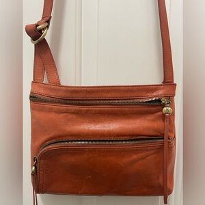 HOBO honey brown Cassie crossbody bag
